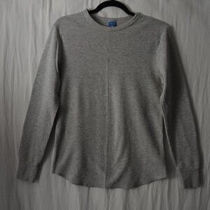 4/$25 Highland Outfitters Gray Waffle Knit Top Base Layer Thermal Size Medium